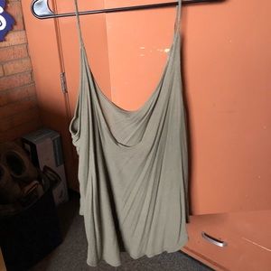 Green target tank top